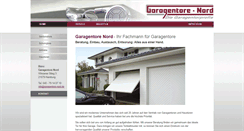 Desktop Screenshot of garagentore-nord.de